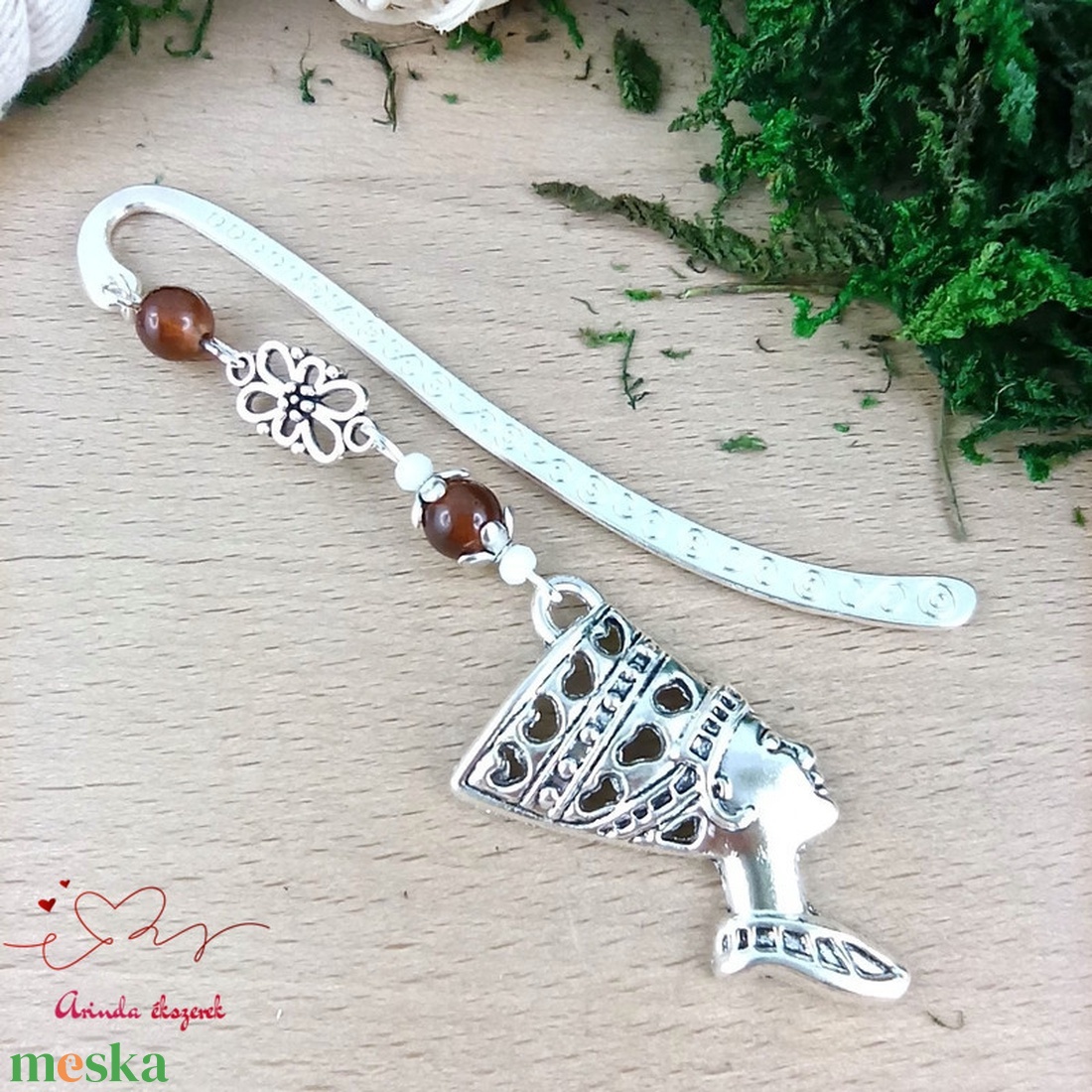 Barna fáraó könyvjelző  - könyv & zene - könyvjelző - Meska.hu