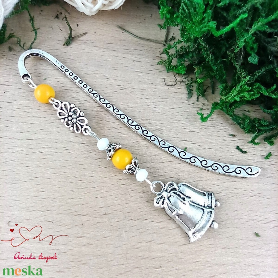 Karácsonyi harang könyvjelző  - könyv & zene - könyvjelző - Meska.hu