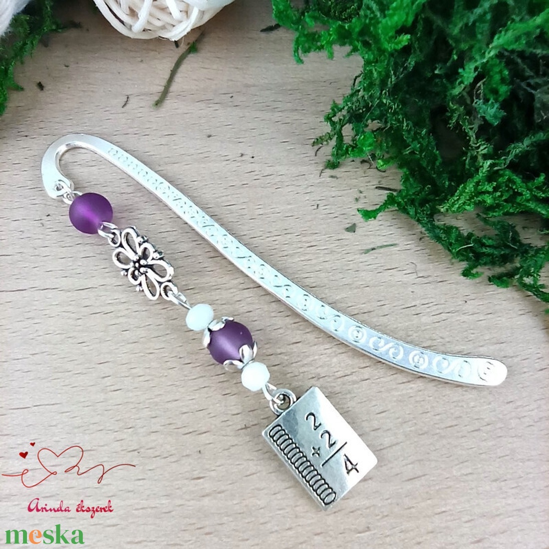 Lila matekképlet könyvjelző - könyv & zene - könyvjelző - Meska.hu