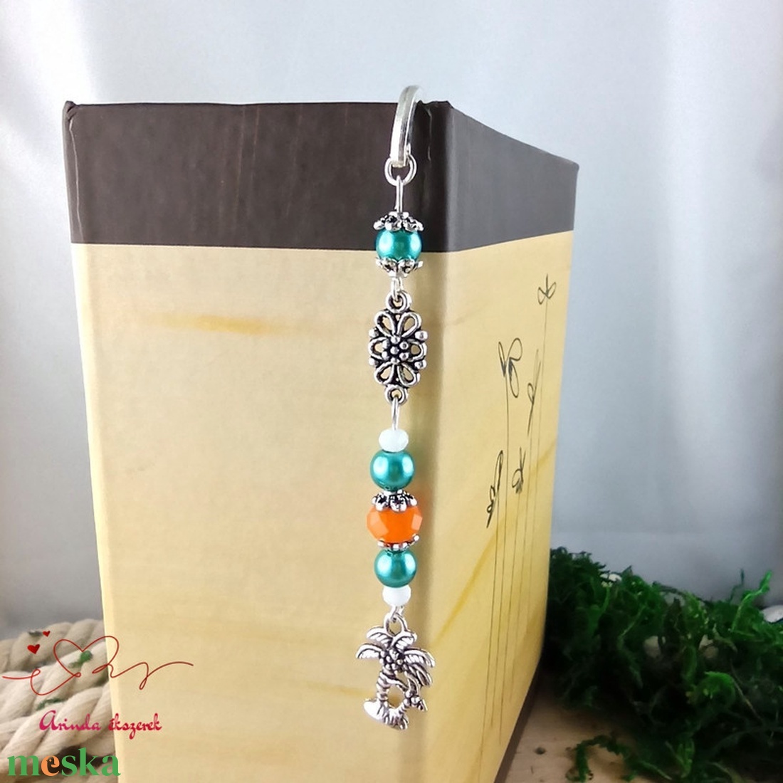 Pálmafa könyvjelző  - könyv & zene - könyvjelző - Meska.hu