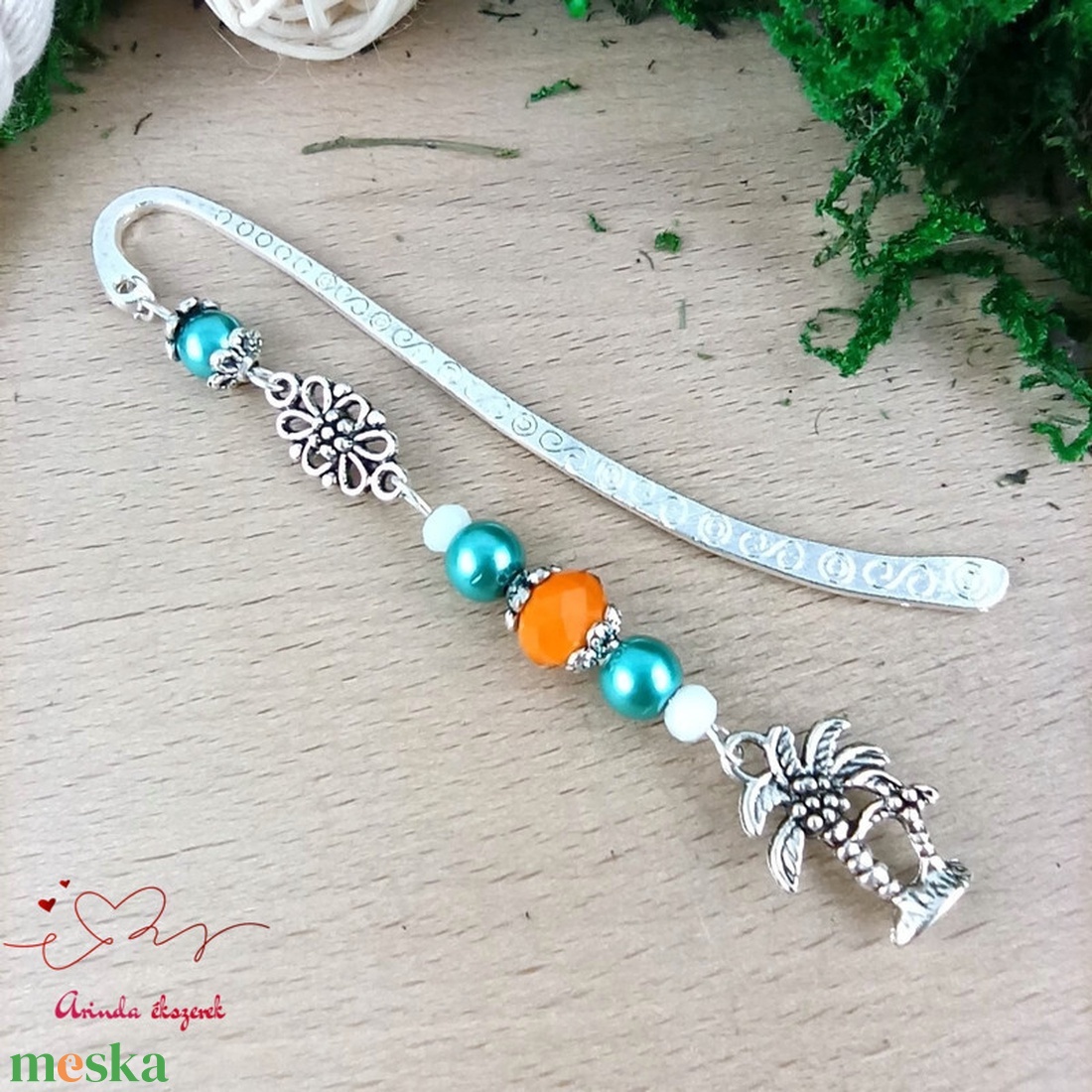 Pálmafa könyvjelző  - könyv & zene - könyvjelző - Meska.hu