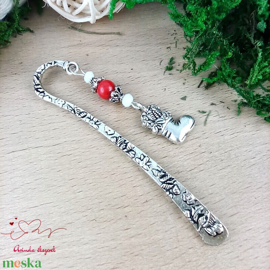 Mikuláscsizma könyvjelző  - könyv & zene - könyvjelző - Meska.hu