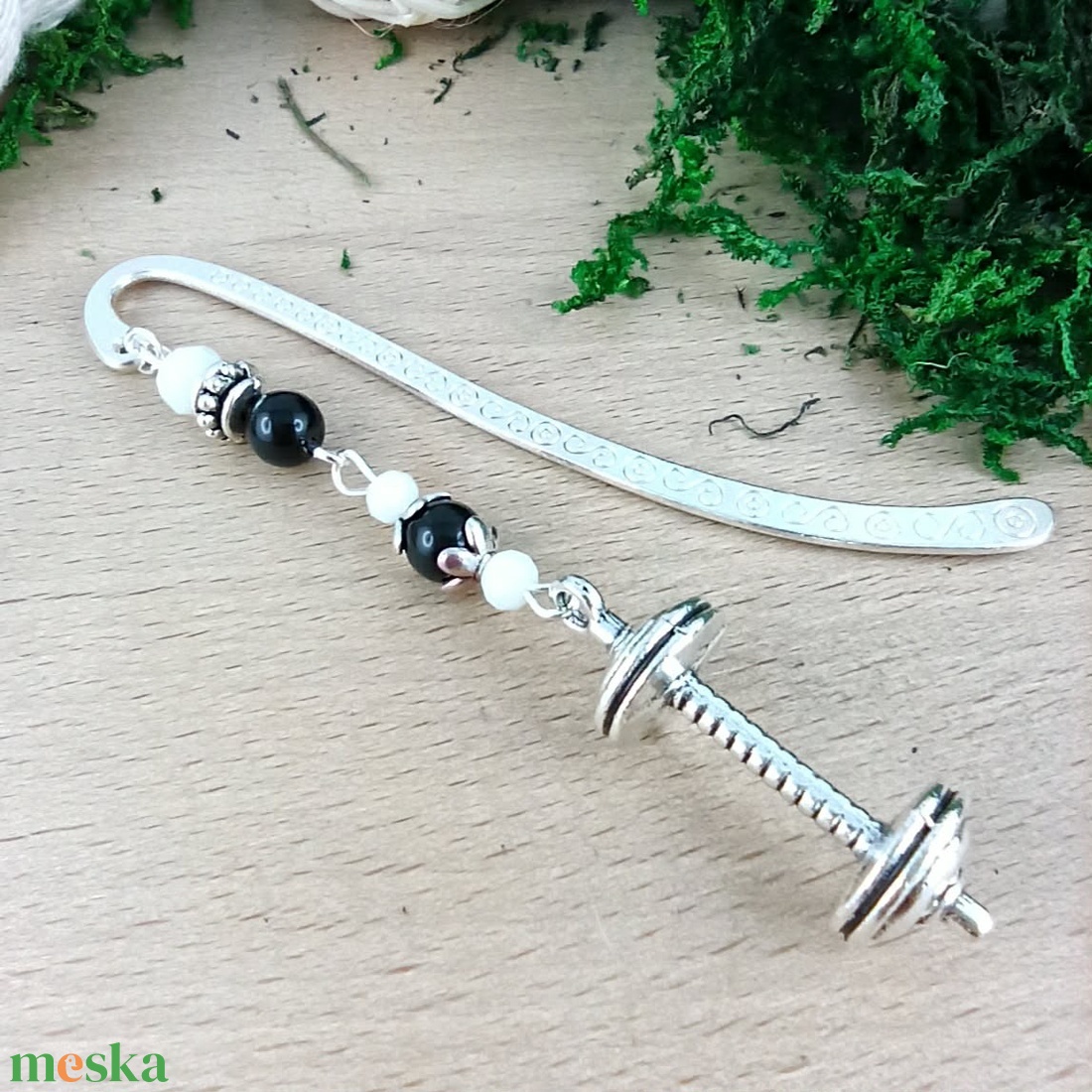 Súlyzó könyvjelző  - könyv & zene - könyvjelző - Meska.hu