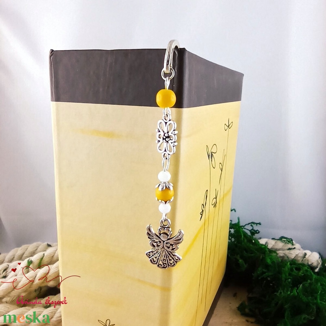 Angyalkás könyvjelző pedagógusnapra - kedves ajándék tanároknak és óvónőknek sárga színben - könyv & zene - könyvjelző - Meska.hu