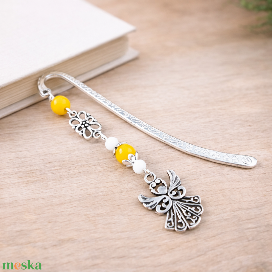 Angyalkás könyvjelző pedagógusnapra - kedves ajándék tanároknak és óvónőknek sárga színben - könyv & zene - könyvjelző - Meska.hu