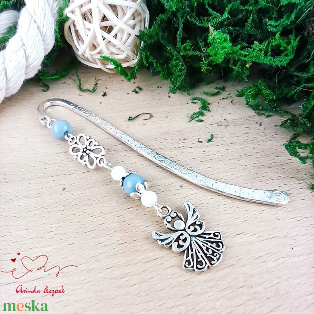 Angyalkás könyvjelző pedagógusnapra - kedves ajándék tanároknak és óvónőknek szürke színben - könyv & zene - könyvjelző - Meska.hu