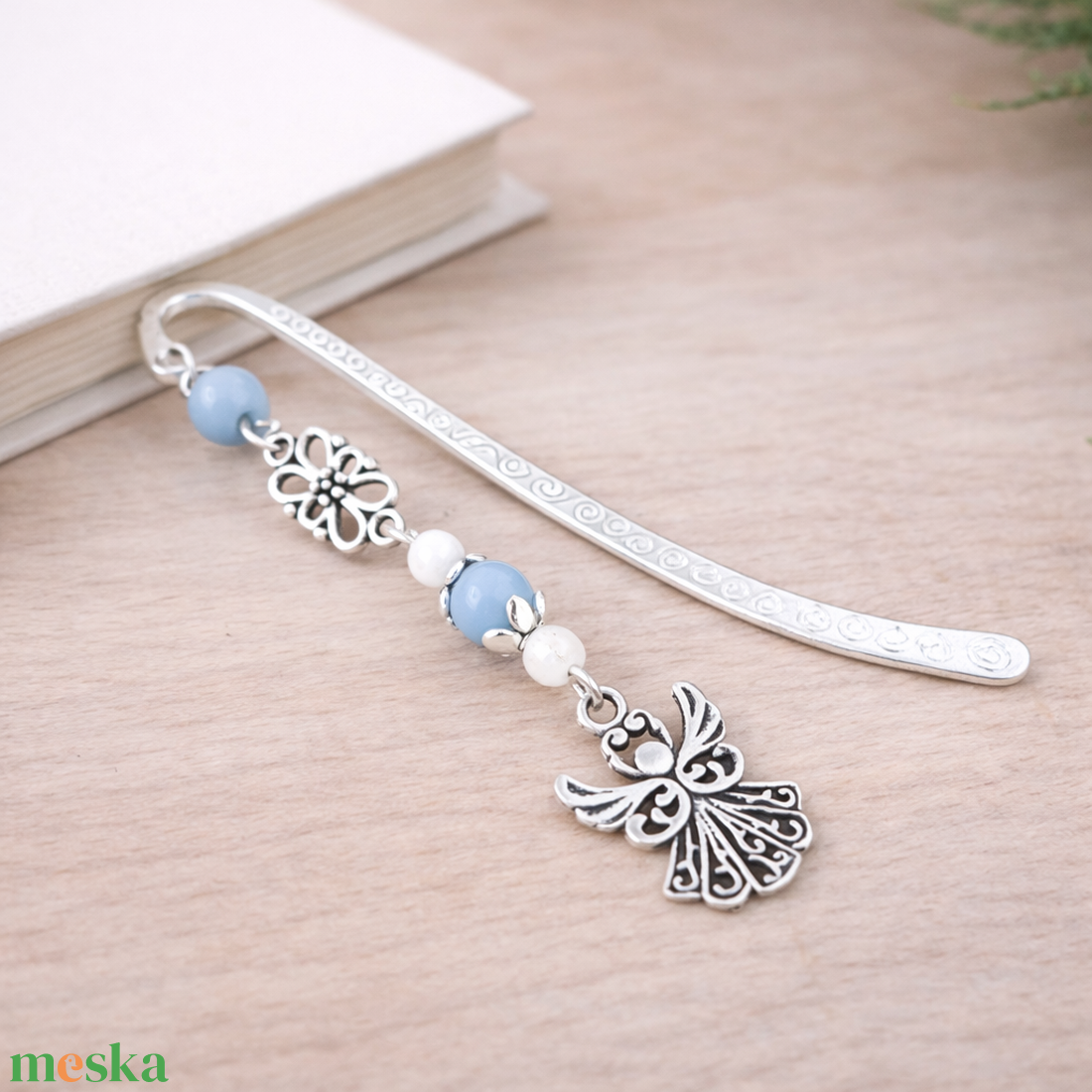 Angyalkás könyvjelző pedagógusnapra - kedves ajándék tanároknak és óvónőknek szürke színben - könyv & zene - könyvjelző - Meska.hu