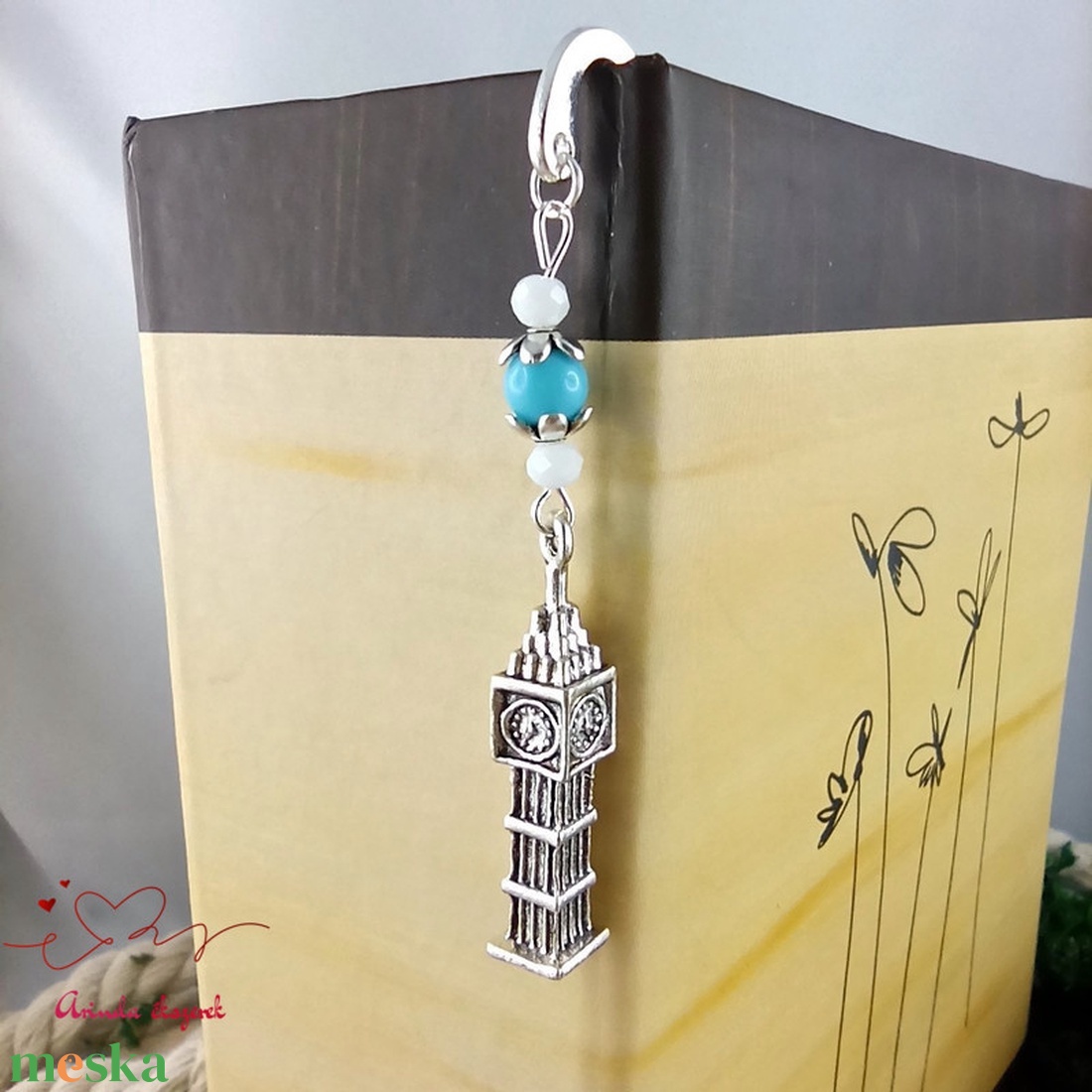 Big Ben könyvjelző � angoltanár ajándék pedagógusnapra, évzáróra, egyedi fém könyvjelző London motívummal - könyv & zene - könyvjelző - Meska.hu