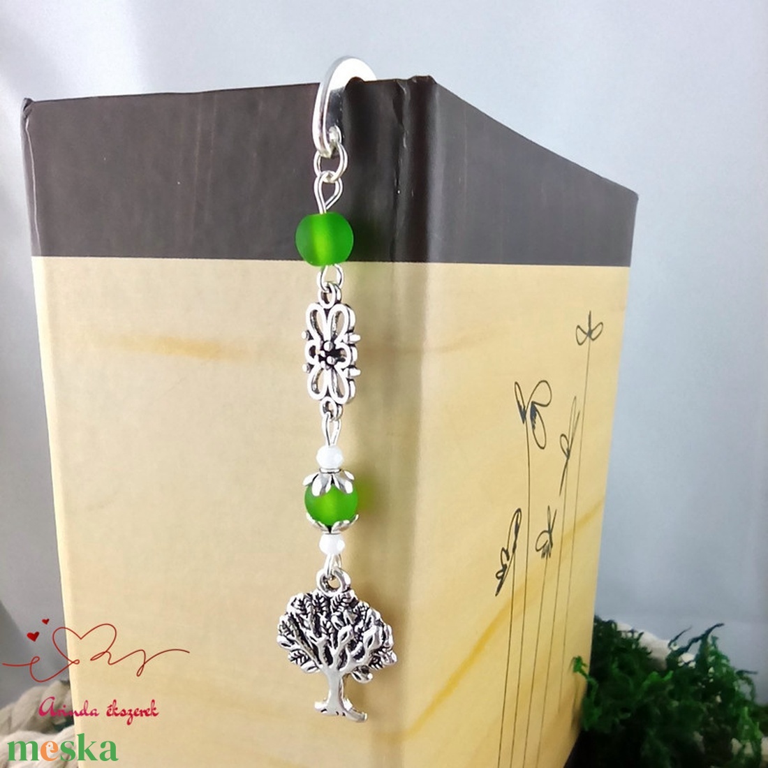 Zöld életfás könyvjelző � pedagógusnapi ajándék - könyv & zene - könyvjelző - Meska.hu