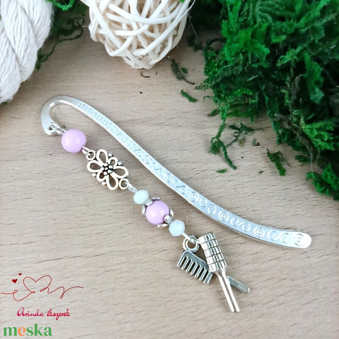 Fodrász könyvjelző � ollós és fésűs egyedi ajándék fodrászoknak - könyv & zene - könyvjelző - Meska.hu