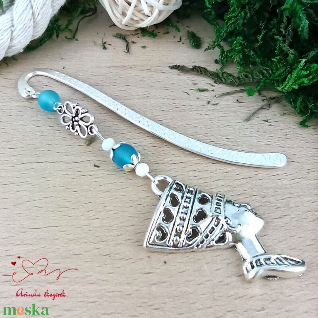 Világoskék fáraó mintás könyvjelző � történelemtanár ajándék - könyv & zene - könyvjelző - Meska.hu