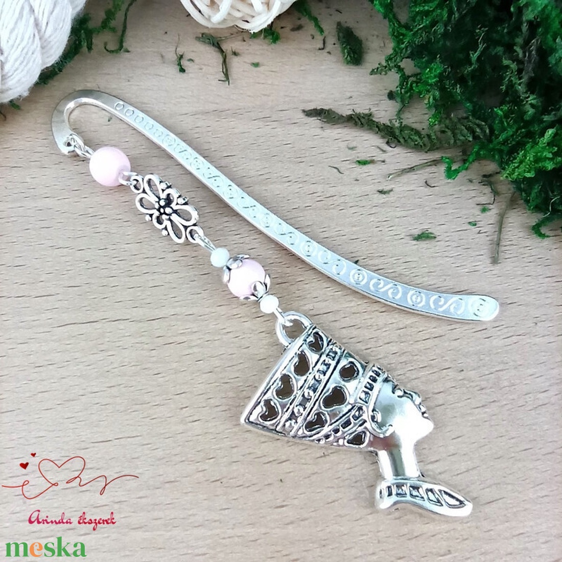 Rózsaszín fáraó mintás könyvjelző � történelemtanár ajándék - könyv & zene - könyvjelző - Meska.hu