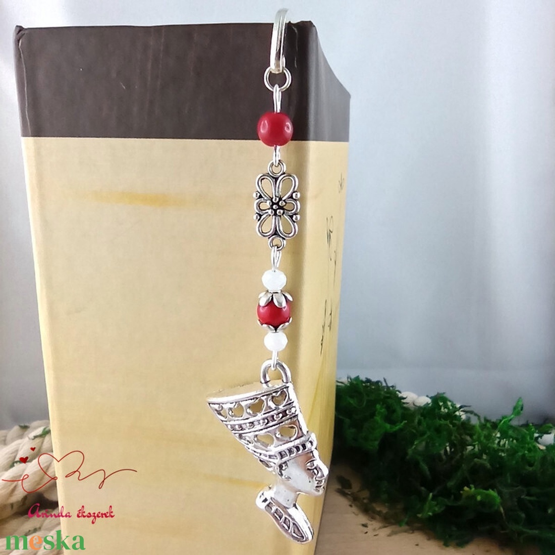 Piros fáraó mintás könyvjelző � történelemtanár ajándék - könyv & zene - könyvjelző - Meska.hu