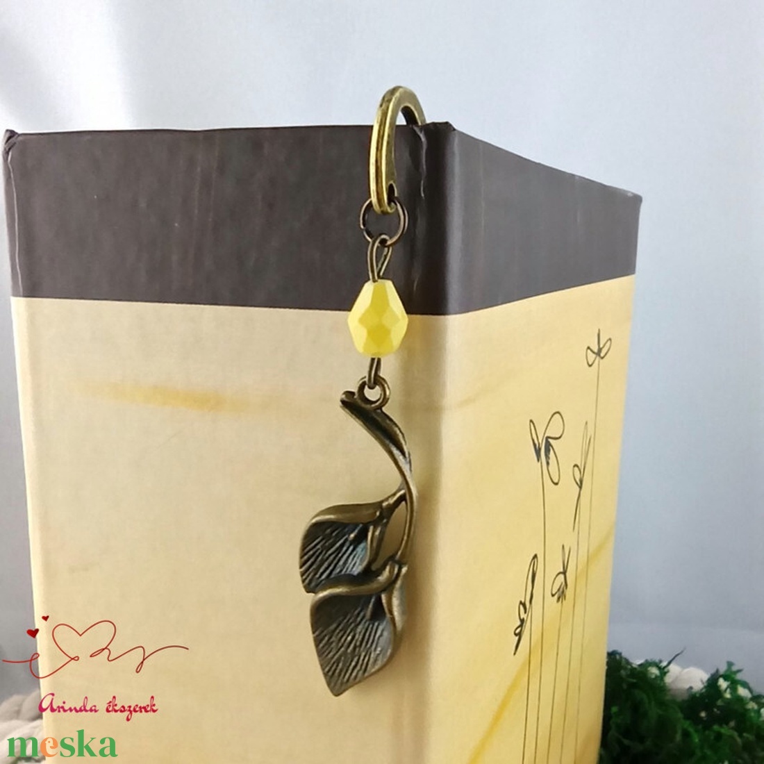 Kála virágos könyvjelző � egyedi, kézműves ajándék olvasóknak - könyv & zene - könyvjelző - Meska.hu