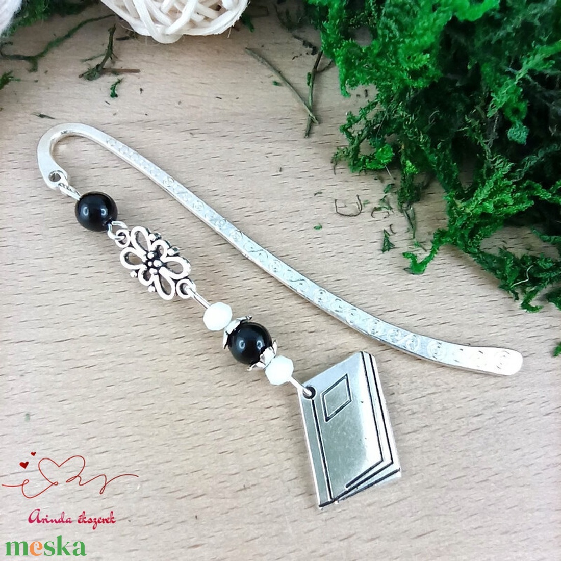 Fekete könyv charmos könyvjelző � pedagógusnapi és évzáró ajándék - könyv & zene - könyvjelző - Meska.hu