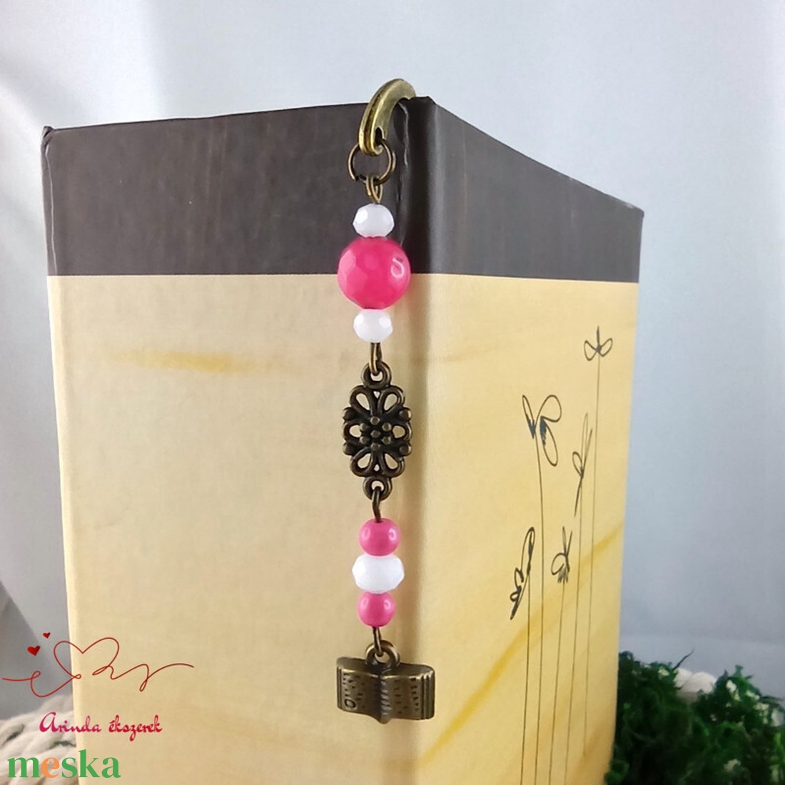 Pink könyv charmos könyvjelző � pedagógusnapi és évzáró ajándék - könyv & zene - könyvjelző - Meska.hu