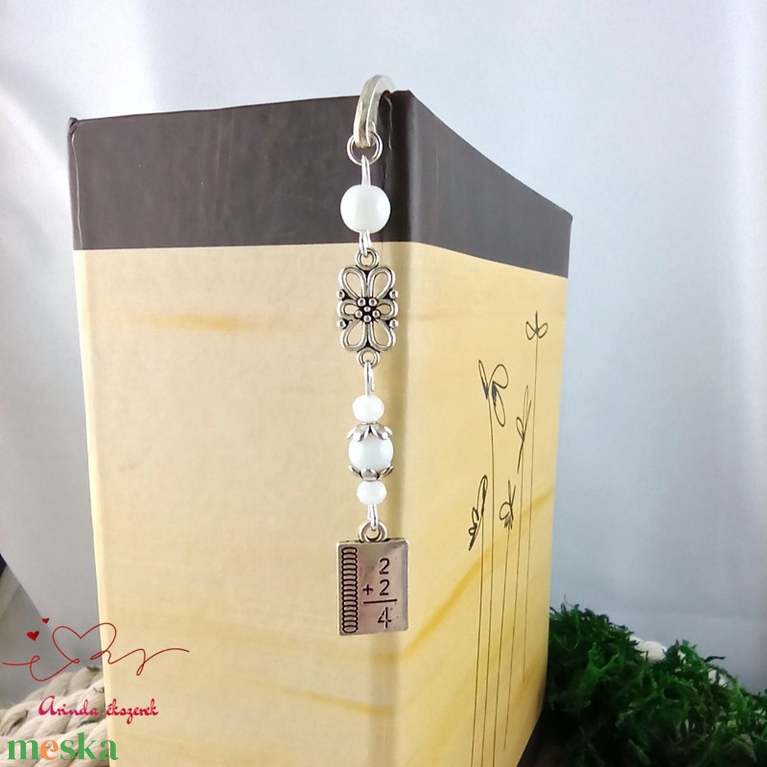 Fehér matekképletes könyvjelző � matematika tanárnak pedagógusnapra - könyv & zene - könyvjelző - Meska.hu