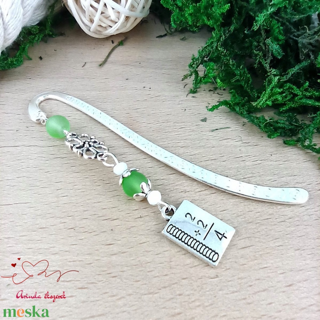 Zöld matekképletes könyvjelző � matematika tanárnak pedagógusnapra - könyv & zene - könyvjelző - Meska.hu