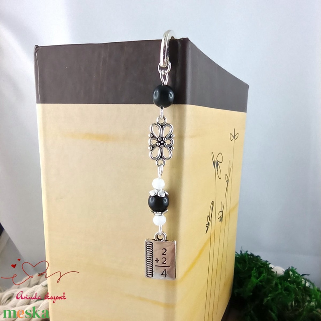 Fekete matekképletes könyvjelző � matematika tanárnak pedagógusnapra - könyv & zene - könyvjelző - Meska.hu