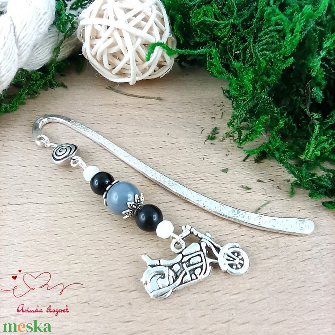 Motoros könyvjelző � kézzel készült ajándék motorrajongóknak - könyv & zene - könyvjelző - Meska.hu