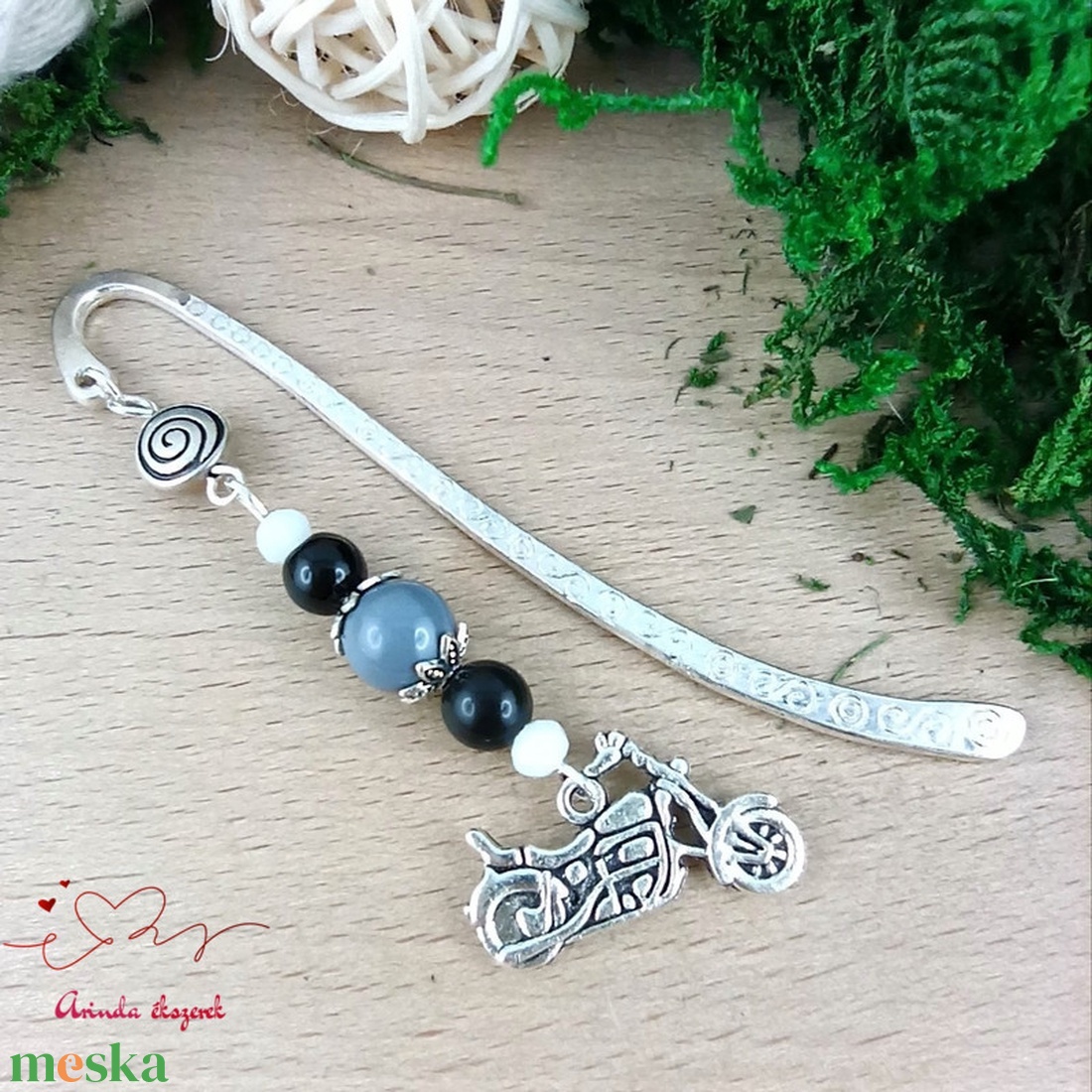 Motoros könyvjelző � kézzel készült ajándék motorrajongóknak - könyv & zene - könyvjelző - Meska.hu