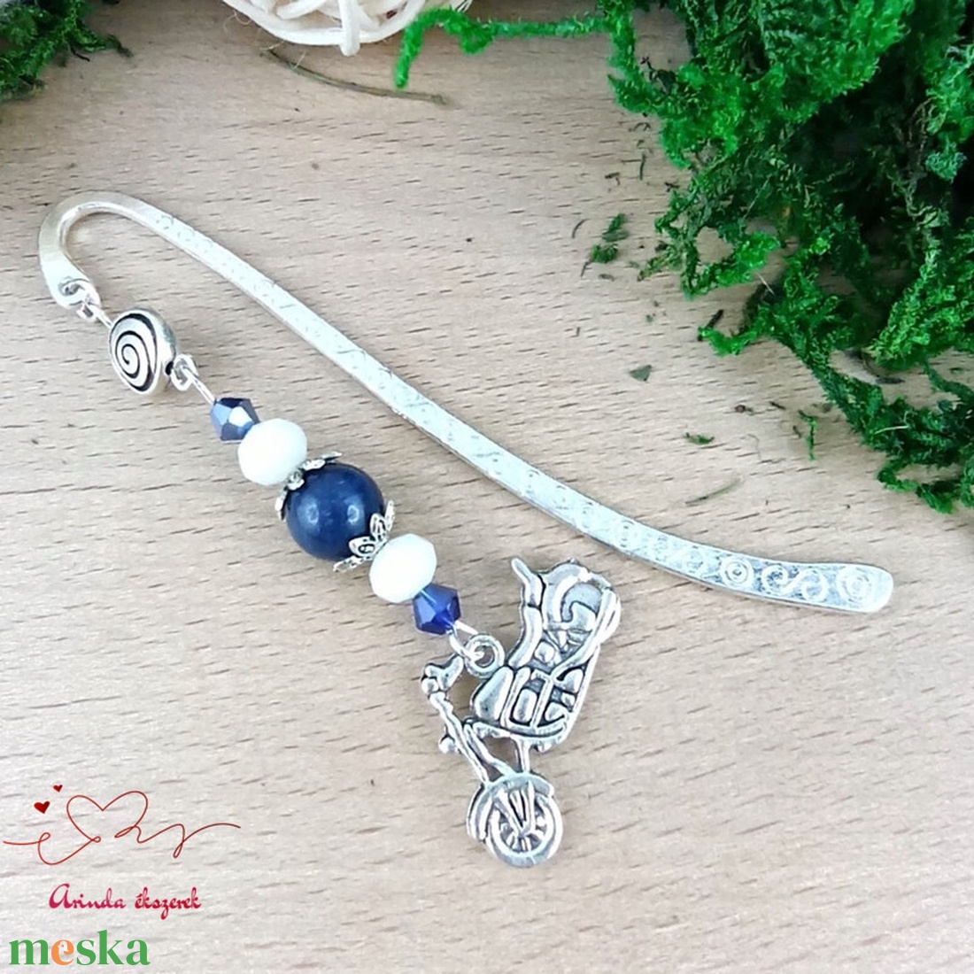 Motoros könyvjelző � kézzel készült ajándék motorrajongóknak - könyv & zene - könyvjelző - Meska.hu