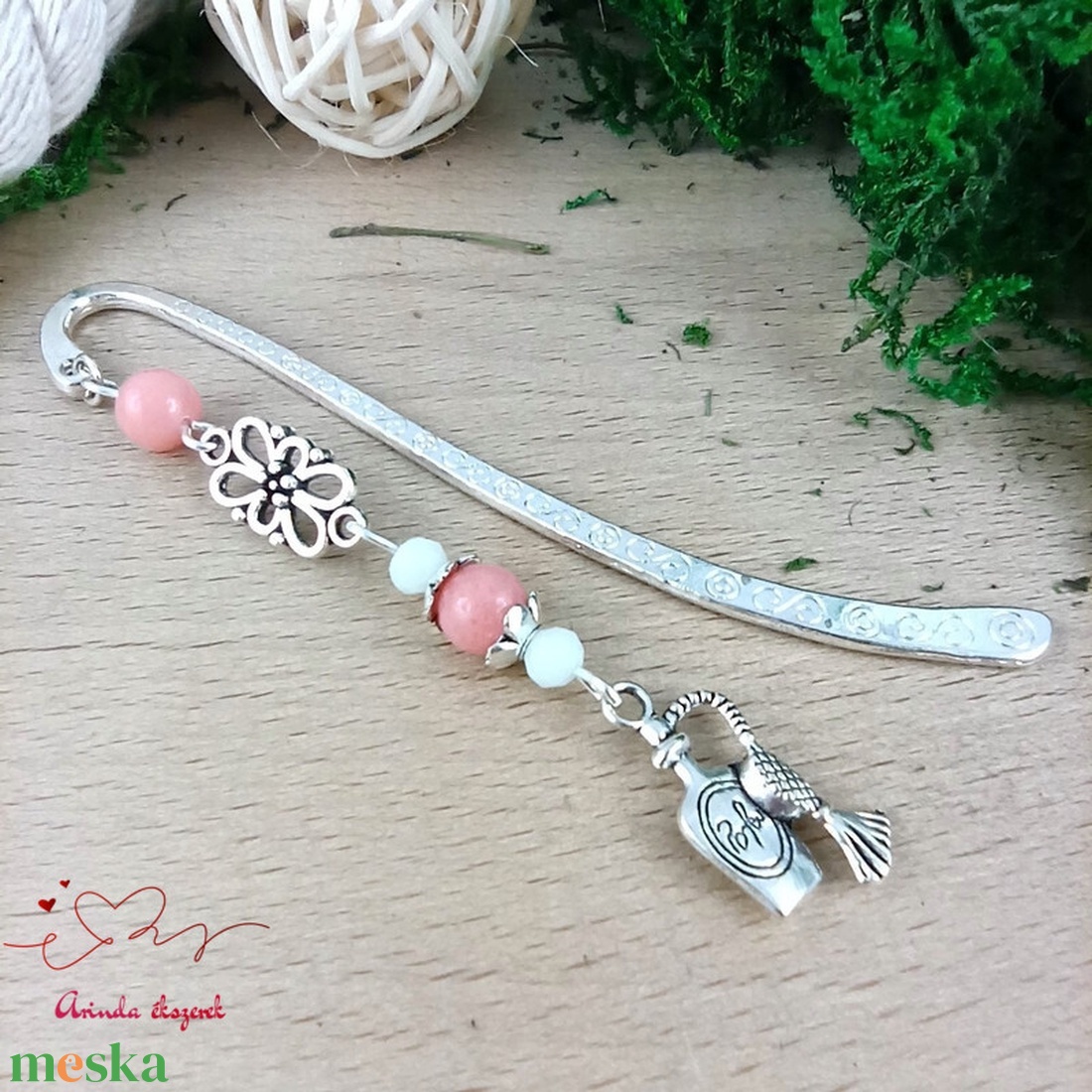 Parfüm charm-os könyvjelző � romantikus, nőies ajándék - könyv & zene - könyvjelző - Meska.hu