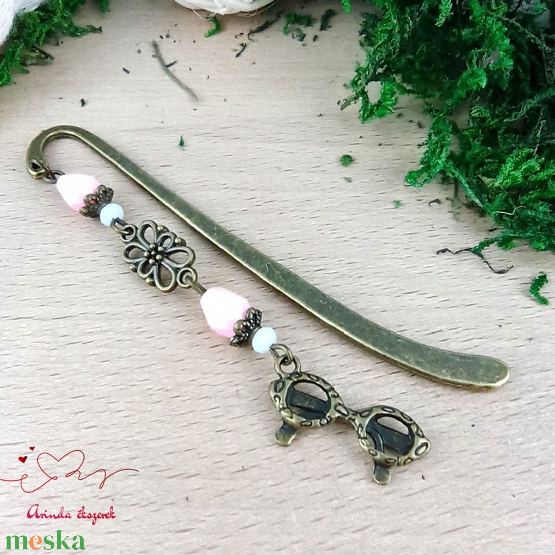 Szemüveges könyvjelző � stílusos olvasóknak, kézműves ajándék - könyv & zene - könyvjelző - Meska.hu