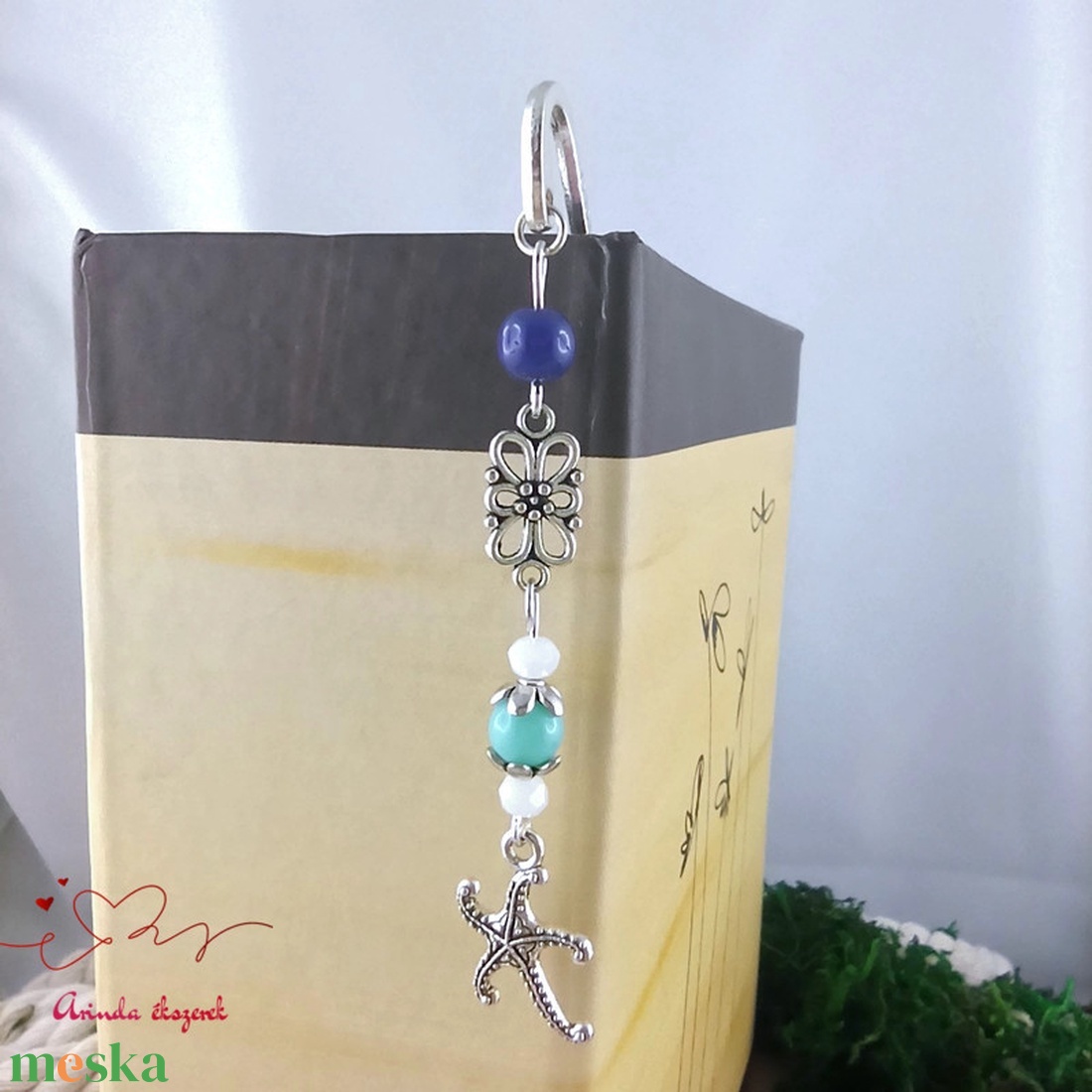 Tengeri csillag könyvjelző � nyugalmat idéző, kézzel készült ajándék - könyv & zene - könyvjelző - Meska.hu