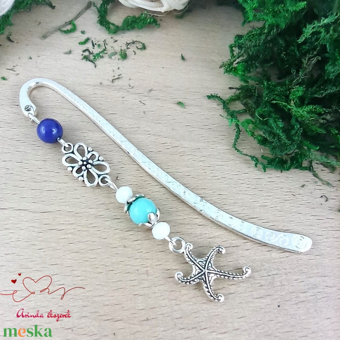 Tengeri csillag könyvjelző � nyugalmat idéző, kézzel készült ajándék - könyv & zene - könyvjelző - Meska.hu