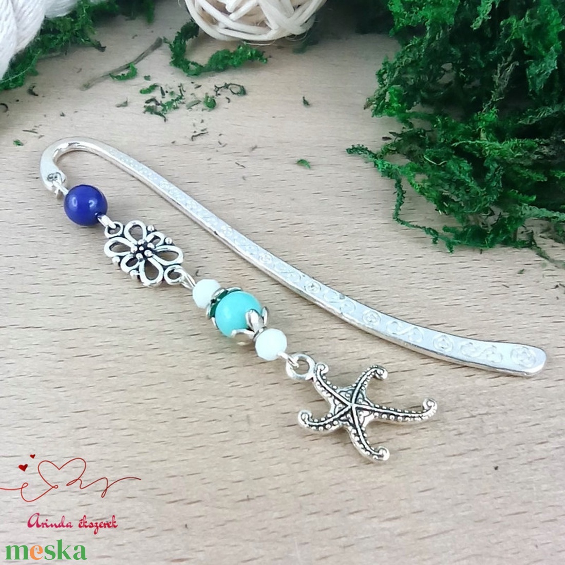 Tengeri csillag könyvjelző � nyugalmat idéző, kézzel készült ajándék - könyv & zene - könyvjelző - Meska.hu