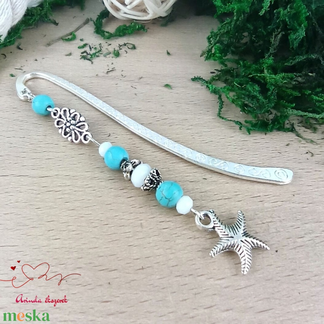 Tengeri csillag könyvjelző � nyugalmat idéző, kézzel készült ajándék - könyv & zene - könyvjelző - Meska.hu