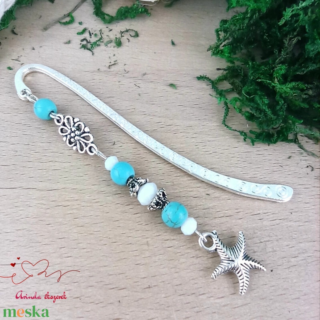 Tengeri csillag könyvjelző � nyugalmat idéző, kézzel készült ajándék - könyv & zene - könyvjelző - Meska.hu