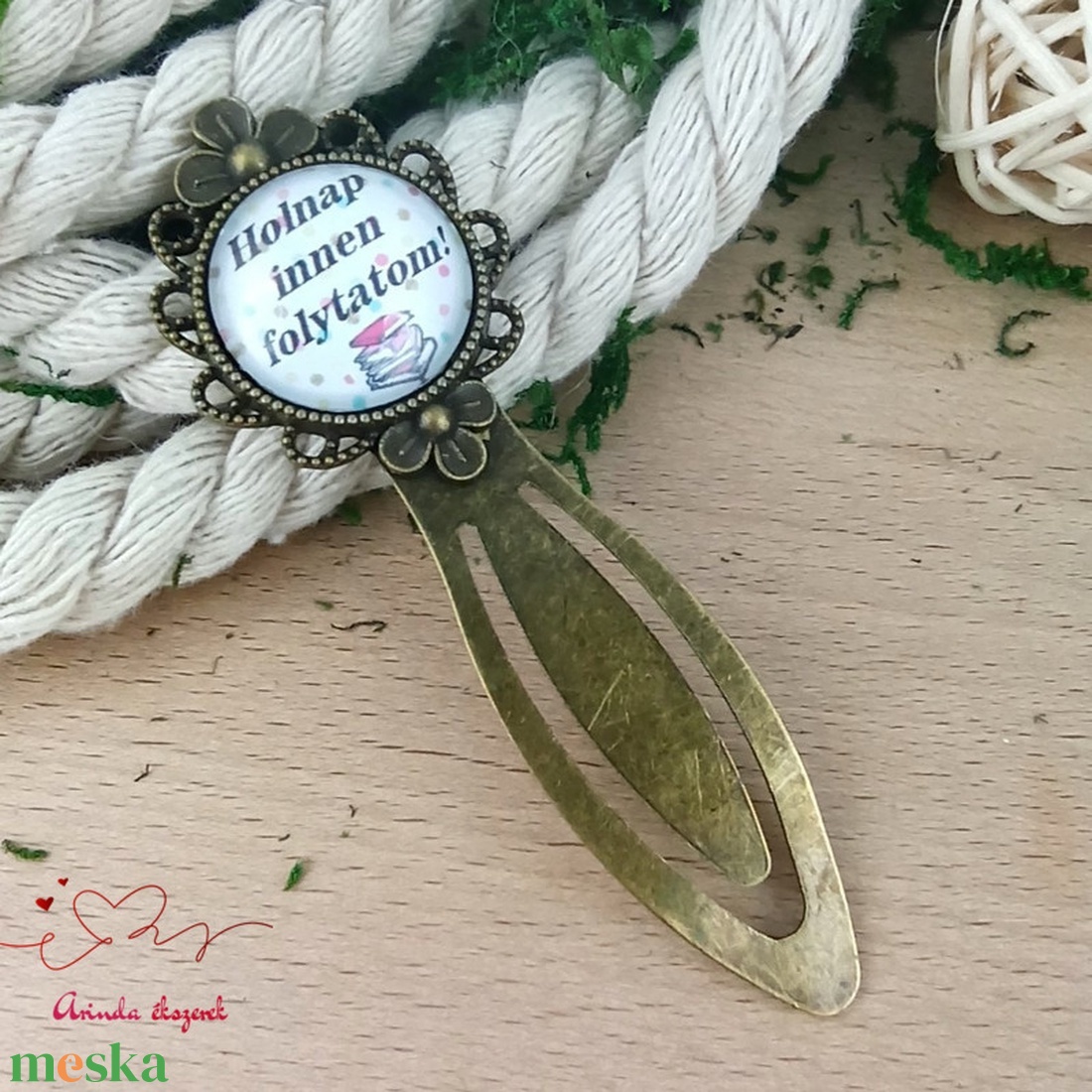 Holnap innen folytatom! üveglencsés könyvjelző � vicces ajándék könyvmolyoknak - könyv & zene - könyvjelző - Meska.hu