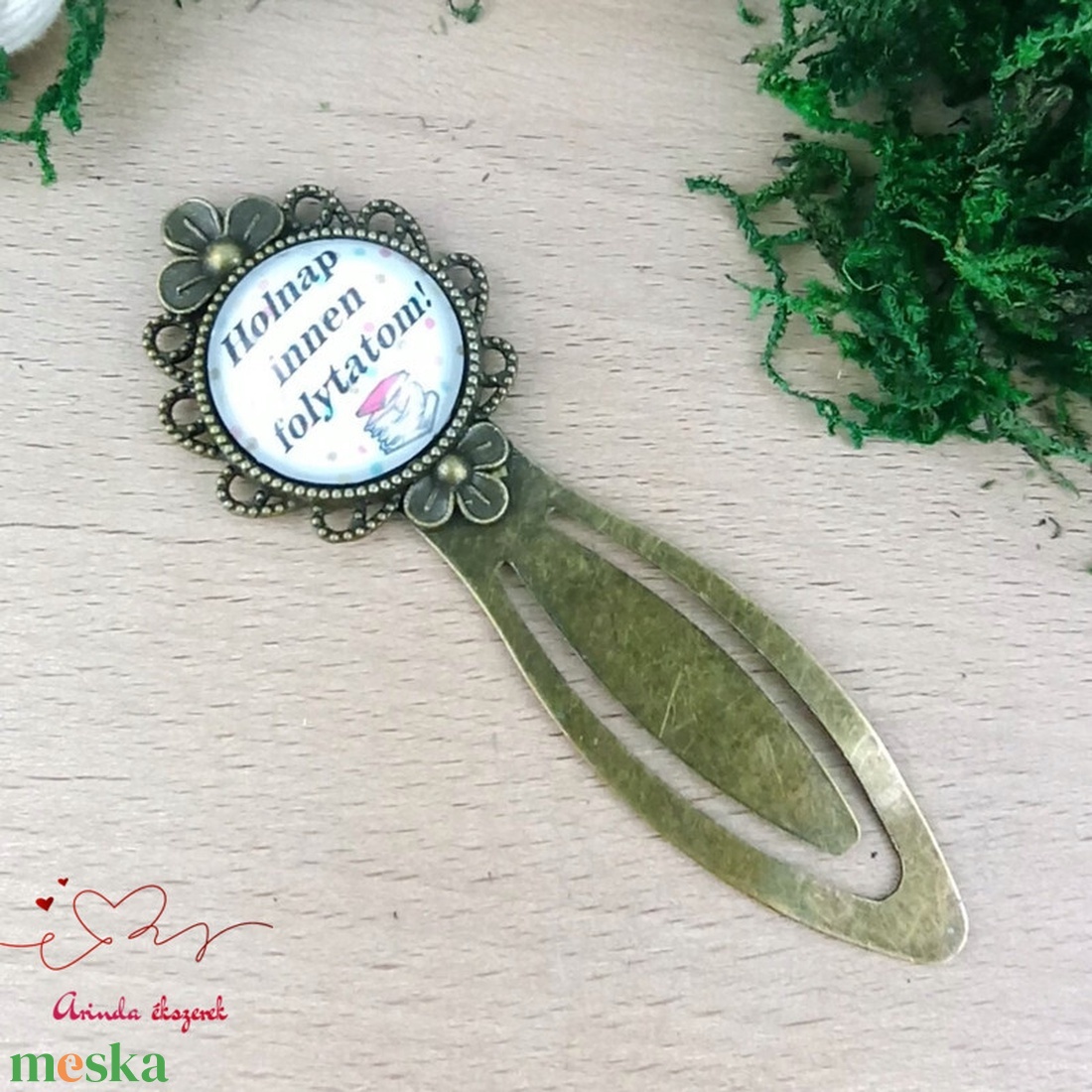 Holnap innen folytatom! üveglencsés könyvjelző � vicces ajándék könyvmolyoknak - könyv & zene - könyvjelző - Meska.hu