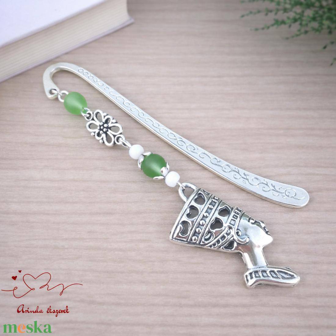 Zöld fáraó mintás könyvjelző � történelemtanár ajándék - könyv & zene - könyvjelző - Meska.hu