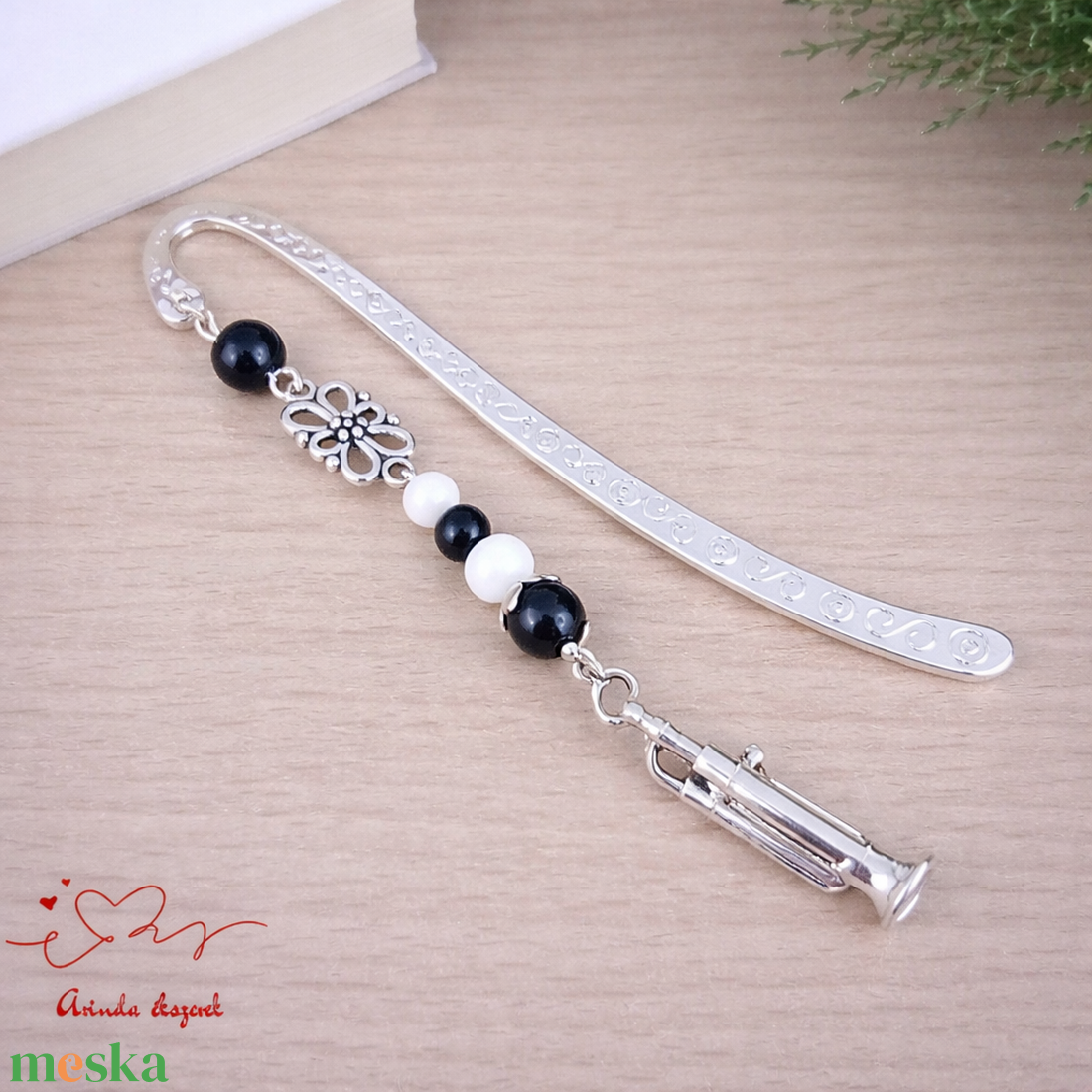 Fekete golfütős könyvjelző � sportos, egyedi ajándék golfozóknak - könyv & zene - könyvjelző - Meska.hu