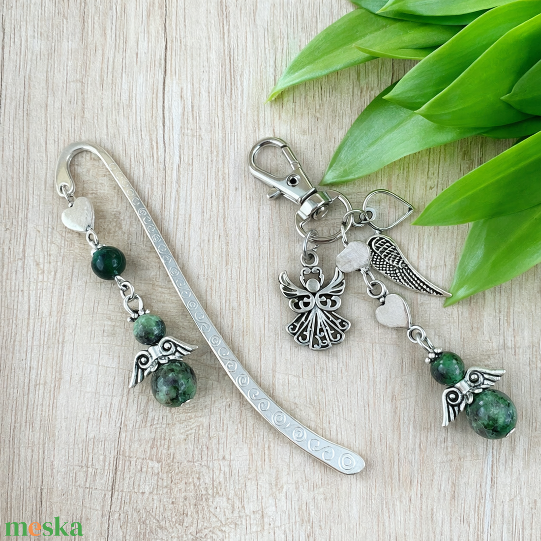 Ruby zoisit angyal könyvjelző és kulcstartó szett � ásvány ajándék - könyv & zene - könyvjelző - Meska.hu