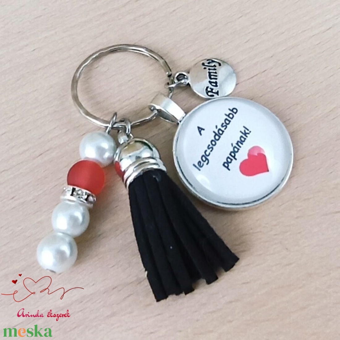 A legcsodásabb papának idézetes kulcstartó � apák napi ajándék papáknak - táska & tok - kulcstartó & táskadísz - kulcstartó - Meska.hu