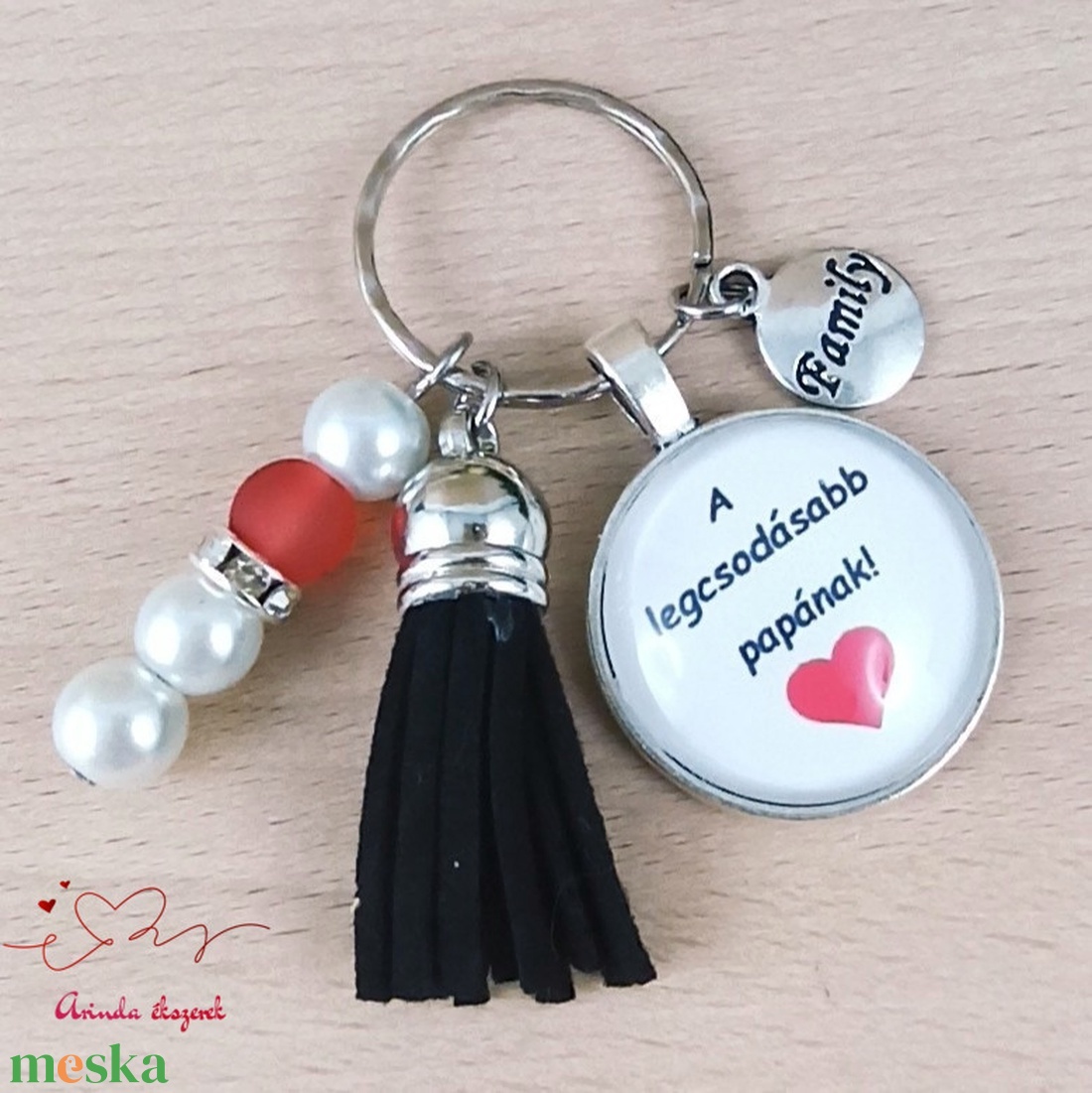 A legcsodásabb papának idézetes kulcstartó � apák napi ajándék papáknak - táska & tok - kulcstartó & táskadísz - kulcstartó - Meska.hu