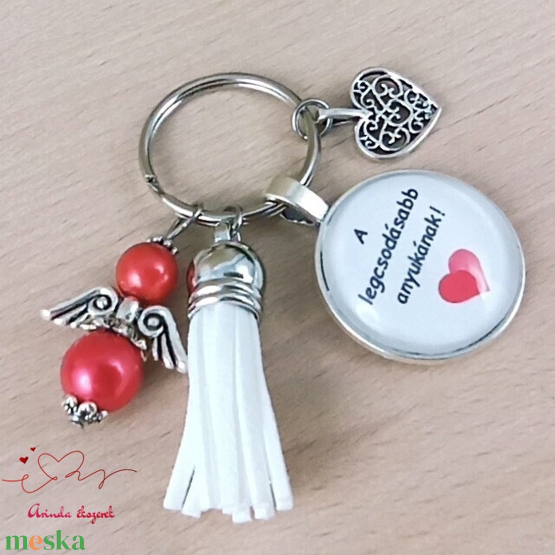 A legcsodásabb anyukának idézetes kulcstartó � anyák napi ajándék anyának - táska & tok - kulcstartó & táskadísz - kulcstartó - Meska.hu