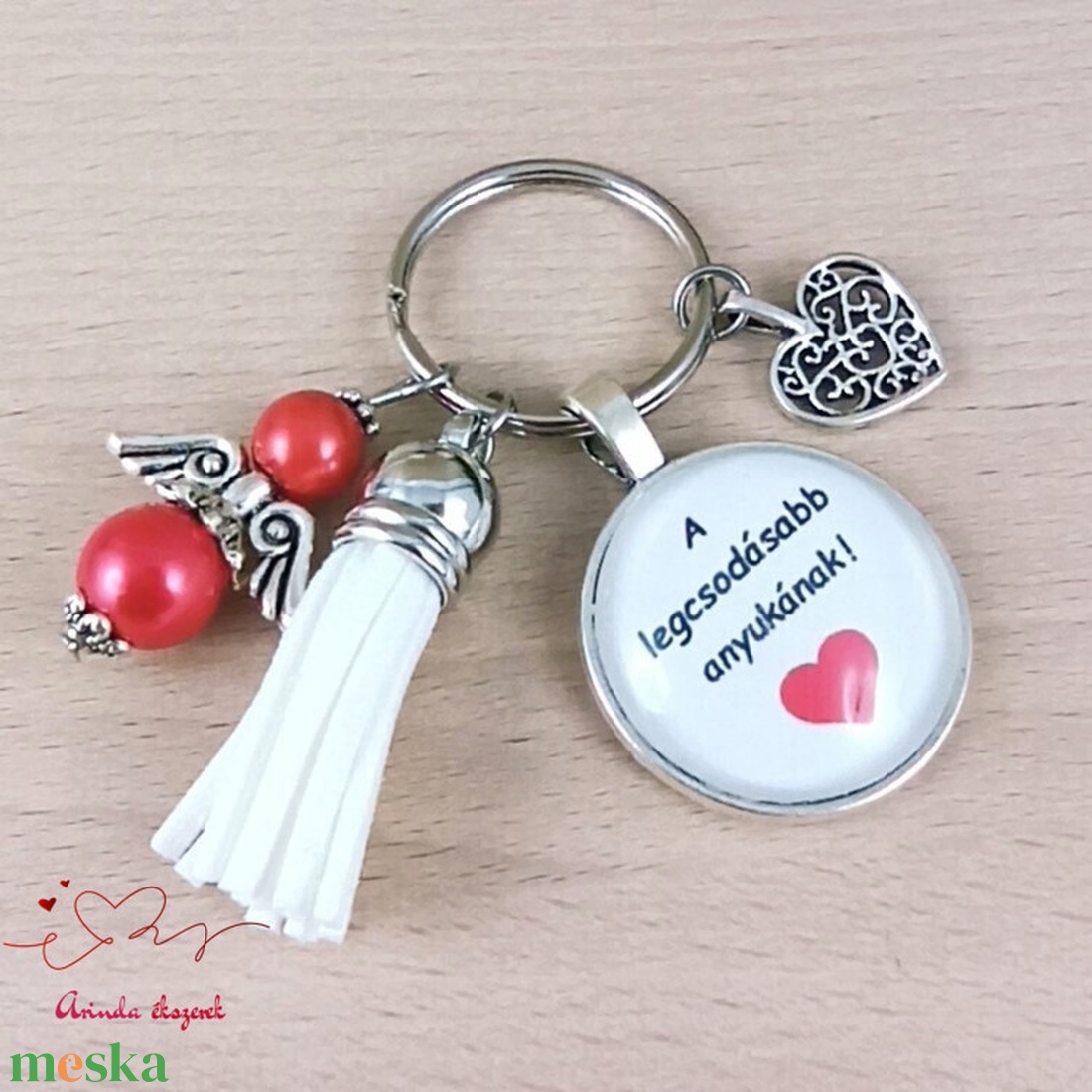 A legcsodásabb anyukának idézetes kulcstartó � anyák napi ajándék anyának - táska & tok - kulcstartó & táskadísz - kulcstartó - Meska.hu