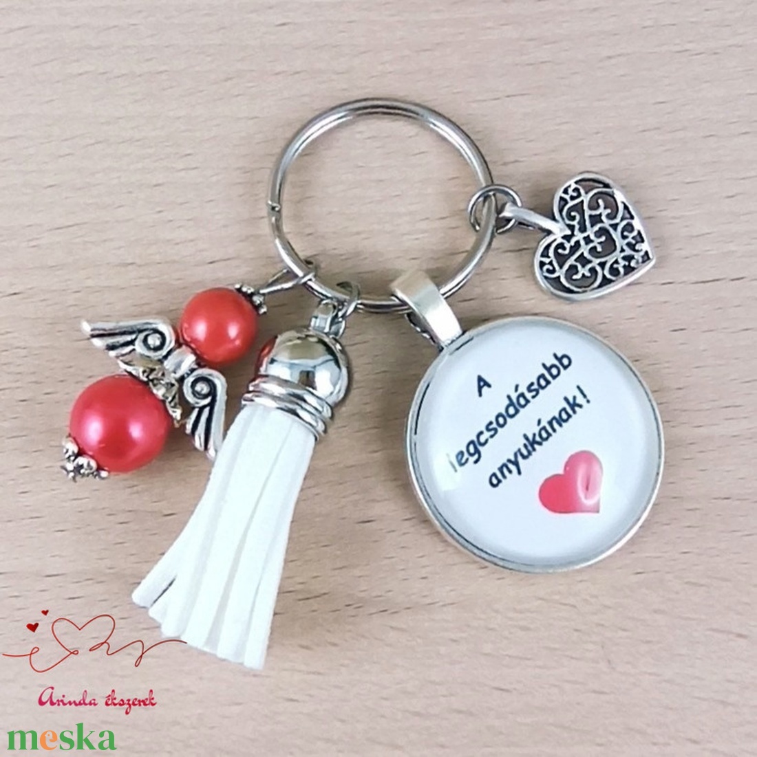 A legcsodásabb anyukának idézetes kulcstartó � anyák napi ajándék anyának - táska & tok - kulcstartó & táskadísz - kulcstartó - Meska.hu