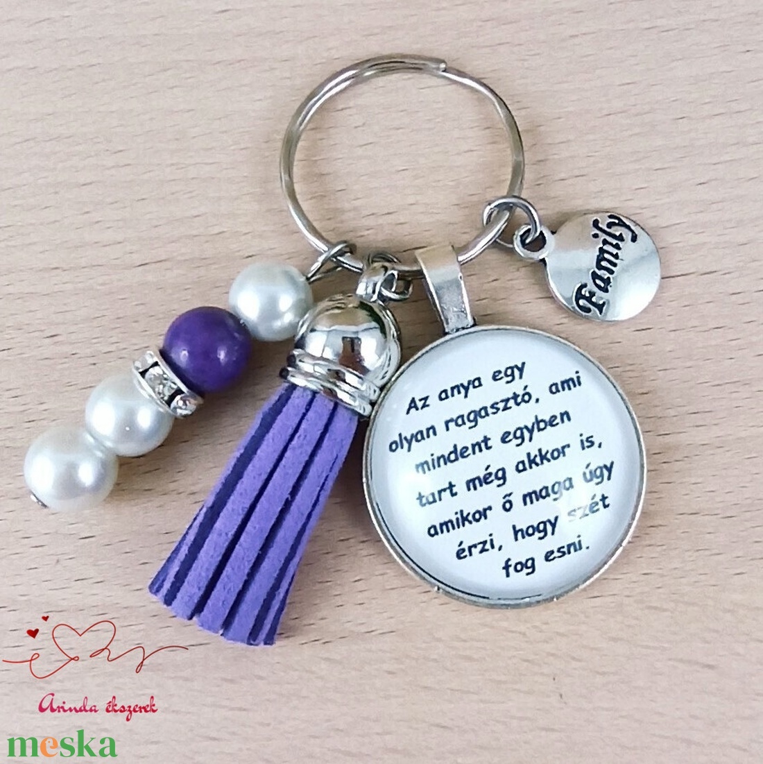 Az anya egy olyan ragasztó idézetes kulcstartó � anyák napi ajándék anyának - táska & tok - kulcstartó & táskadísz - kulcstartó - Meska.hu