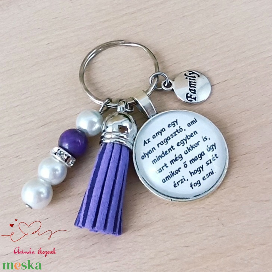 Az anya egy olyan ragasztó idézetes kulcstartó � anyák napi ajándék anyának - táska & tok - kulcstartó & táskadísz - kulcstartó - Meska.hu