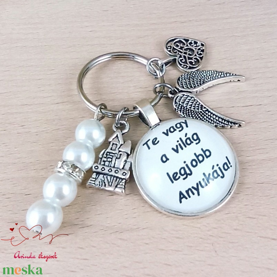 Te vagy a világ legjobb Anyukája idézetes kulcstartó � ajándék anyának - táska & tok - kulcstartó & táskadísz - kulcstartó - Meska.hu