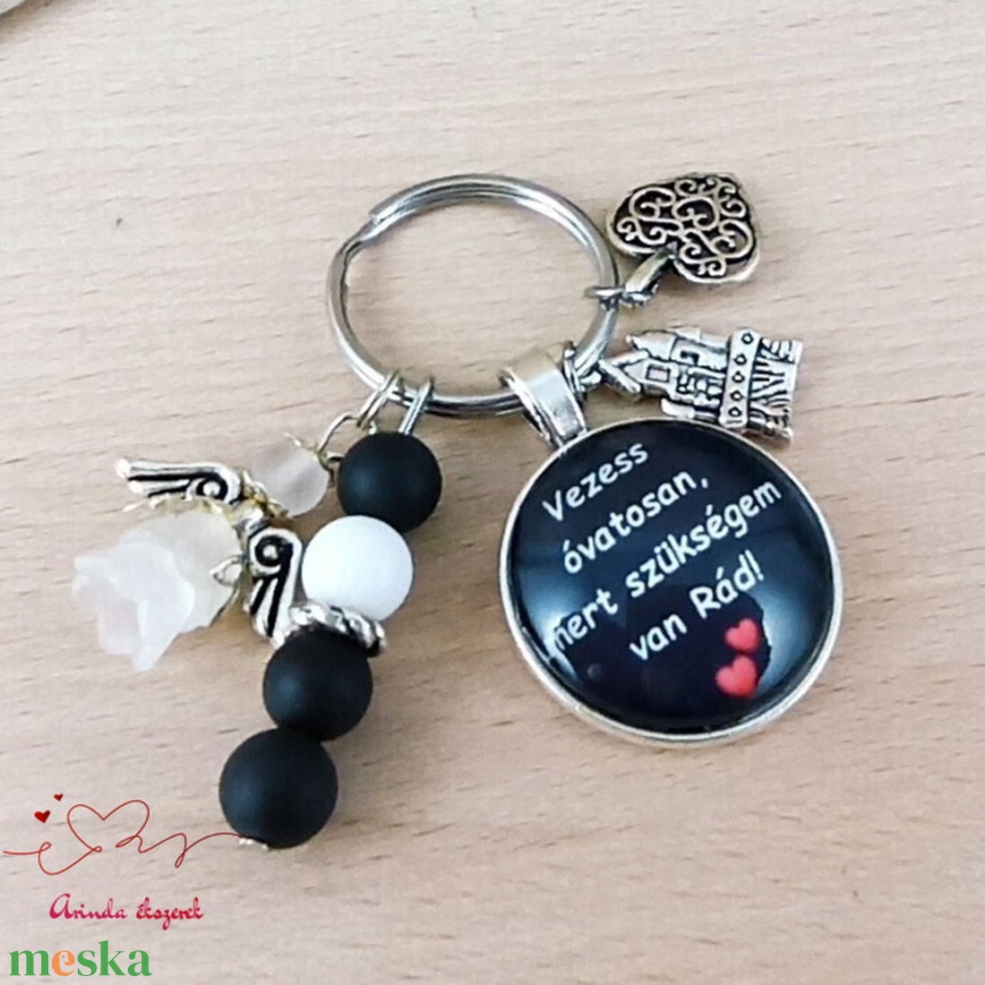 Vezess óvatosan, mert szükségem van Rád! autós kulcstartó � ajándék sofőröknek - táska & tok - kulcstartó & táskadísz - kulcstartó - Meska.hu