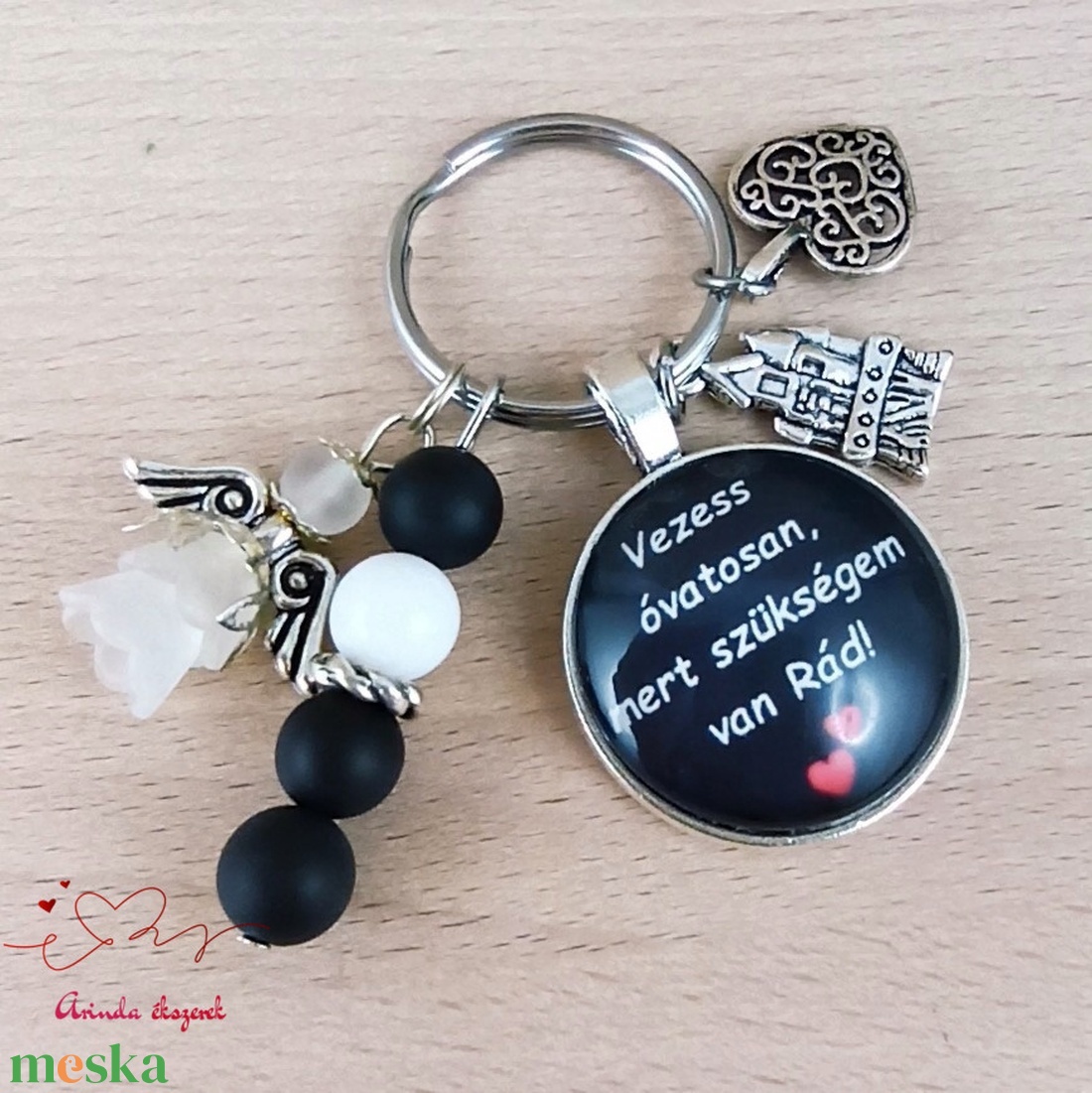 Vezess óvatosan, mert szükségem van Rád! autós kulcstartó � ajándék sofőröknek - táska & tok - kulcstartó & táskadísz - kulcstartó - Meska.hu
