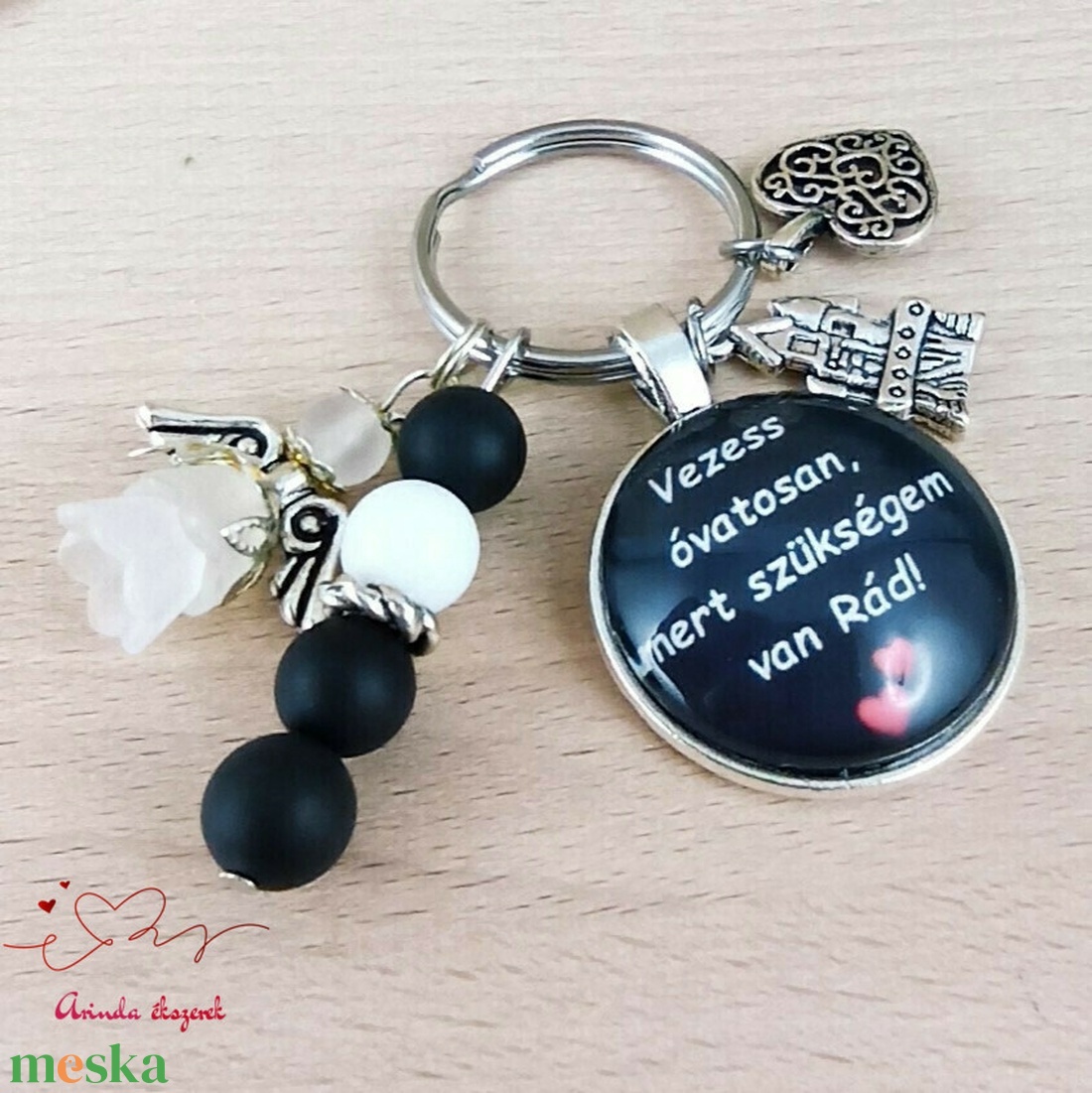 Vezess óvatosan, mert szükségem van Rád! autós kulcstartó � ajándék sofőröknek - táska & tok - kulcstartó & táskadísz - kulcstartó - Meska.hu