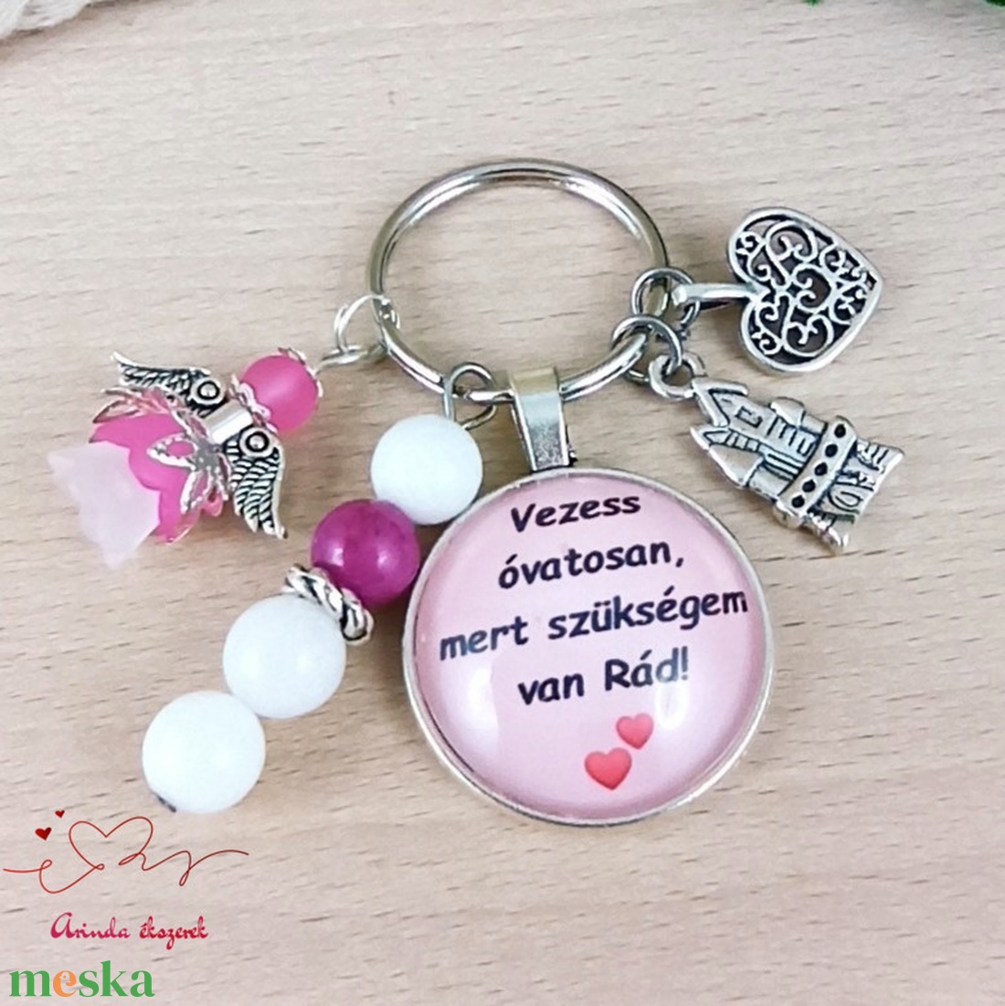 Vezess óvatosan, mert szükségem van Rád! autós kulcstartó � ajándék sofőröknek - táska & tok - kulcstartó & táskadísz - kulcstartó - Meska.hu